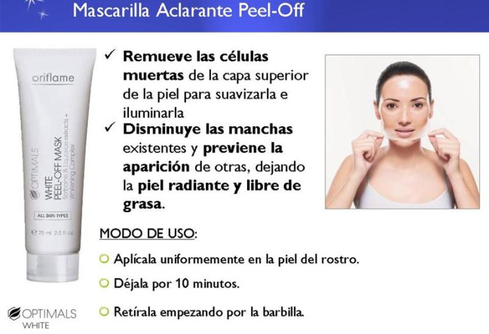 Mascarilla Aclarante Peel Off